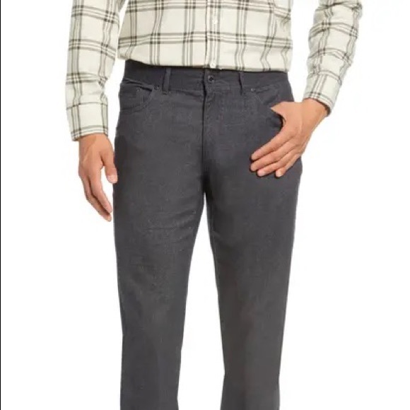 NWT johnnie-o yorke straight leg pants in havana / grey - Picture 7 of 7